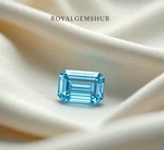 Light Blue Emerald Cut Diamond Grade VVS1 Natural Top Quality 5 Cts +1. Fixed Price $279.20.