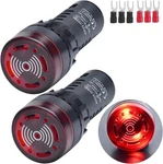 Piezo Buzzer Red Indicator Light Lamp 12V Dc Ac Led 7/8 Inch Intermittent. Fixed Price $15.74.