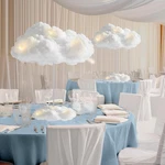 3 Set Artificial Cloud Led Light Decorations Hanging Baby Shower Table Cen. Fixed Price $64.11.