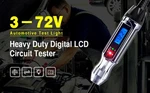 Heavy Duty 3-72V Backlit Digital Lcd Circuit Tester Automotive Stainless Probe. Fixed Price $24.98.