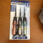 Cen-tech Circuit Tester Set, 3-PIECE. Fixed Price $13.99.