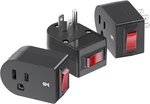 3 Pack Grounded Outlet With Off Switch Single Plug Power Button Black New. Fixed Price $11.29.