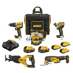 Dewalt 20-VOLT Max 5 -tool Power Combo Kit With Soft Case ( -batteries In. Fixed Price $589.00.