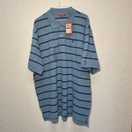 Izod Polo Men Xxl Luxury Sport Performance Short Sleeve Activewear Blue Shirt. Fixed Price $19.95.
