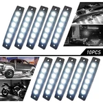 10X White Led 6 12V Side Marker Lights Indicators For Truck Trailer Bus Lorry. Fixed Price $13.29.