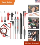 Electrical Multimeter Leads Set With Alligator Clips Hook Probes Prof.... Fixed Price $22.45.