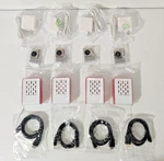 Raspberry Parts Cases Combo Set + Power Plug Adapter Fan Heatsink. Fixed Price $74.99.
