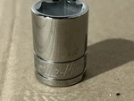 Blue 20MM 6POINT 1/2" Drive Crome Socket BLPSM12. Fixed Price $14.99.
