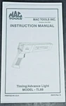 Mac Inductive Pickup Advance Timing Light TL88 Instruction Manual Only. Fixed Price $8.95.