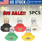 5PCS Pressure Washer Spray Tips Nozzles High Power Kit Quick Connect 1/4" Set. Fixed Price $5.88.